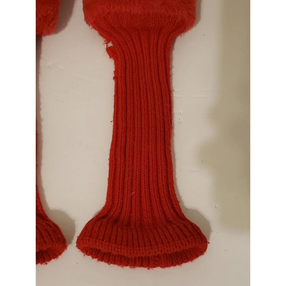 Indiania University Hoosiers Golf Club Head‎ Covers Lot Of 3 Red See Description